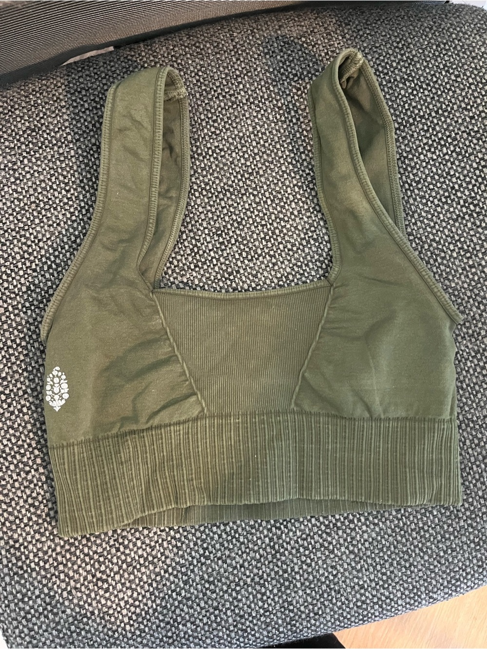 Free People Good Karma Bra Secret Moss